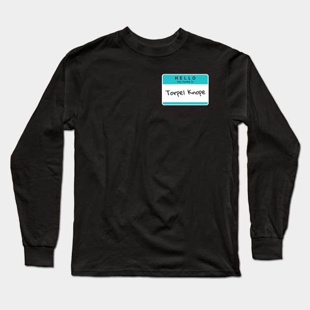 Torpel Knope Nametag Long Sleeve T-Shirt by Myrtle+Muffin